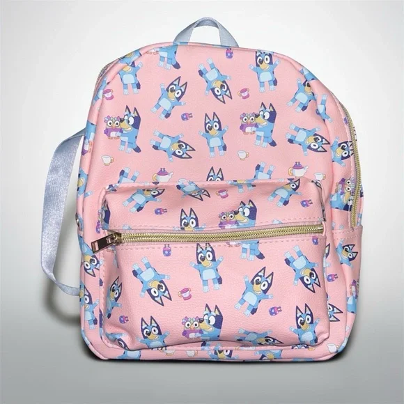 Pink BLUEY Backpack with Bluey Character Print - Picture 1 of 3